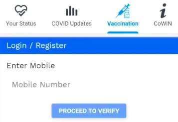 Aarogya Setu App Covid Vaccine Registration