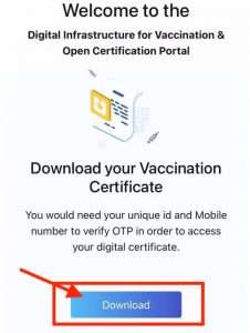 Download Covid Vaccination Certificate