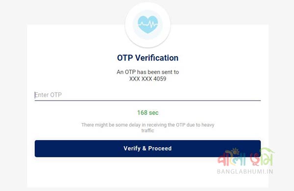 Covid Vaccine Registration OTP Verification