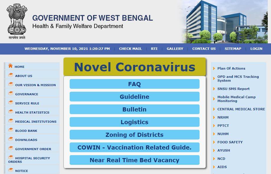 Health and Family Welfare Department of West Bengal - wbhealth.gov.in