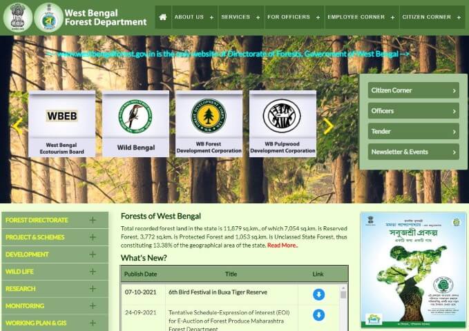 Forest Department of West Bengal - westbengalforest.gov.in
