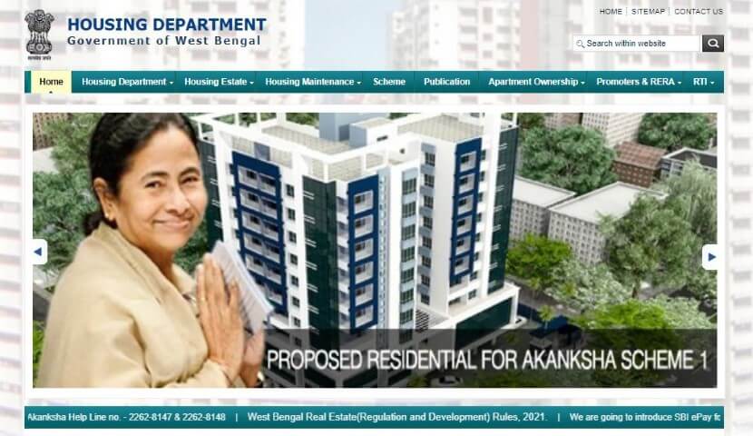Housing Department Government of West Bengal wbhousing.gov.in